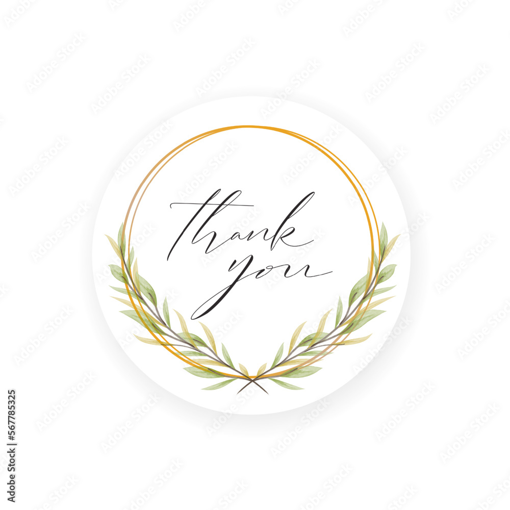 Obraz premium Vector Calligraphy Thank You Hand Lettering