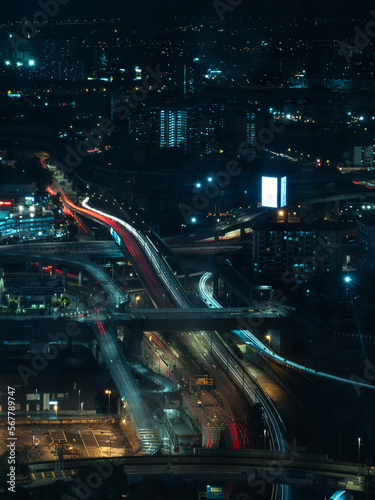 Photography Kuala Lumpur, traffic at night.