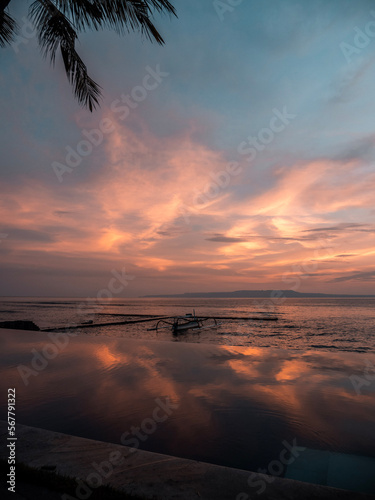 Pink clouds.
