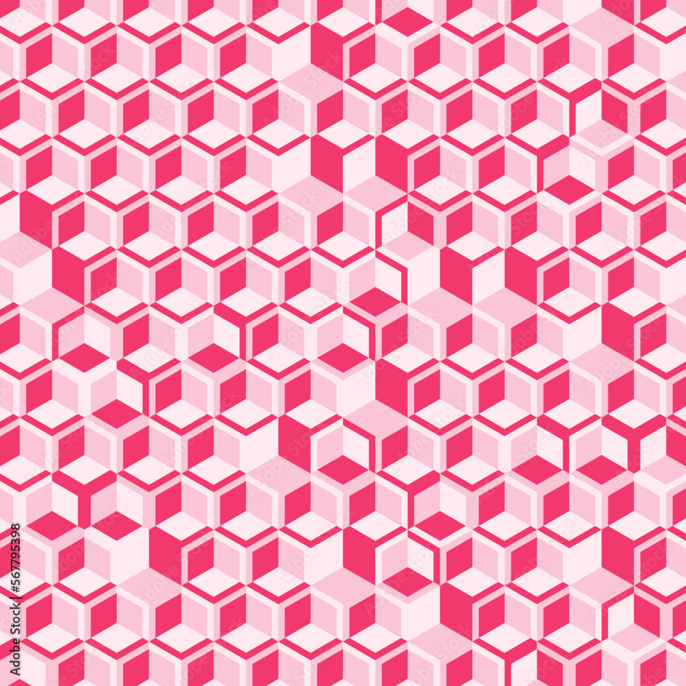  Hexagonal Maze pattern abstract illustration