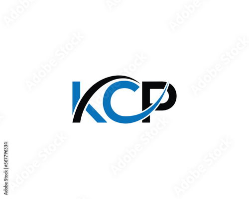 Letter KCP Initial Logo Design Monogram Vector Template illustration. photo