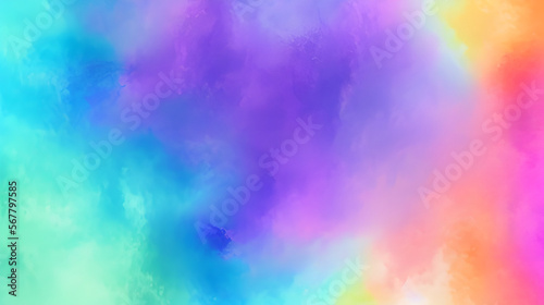 カラフルな水彩の絵の具のテクスチャ　壁紙Colorful watercolor paint texture wallpaper