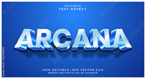 Editable text style effect - Arcana text style theme.
