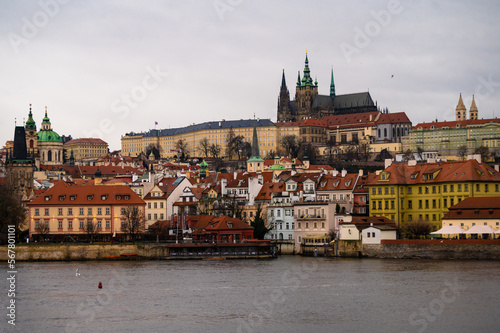 Czech Republic, Prague, Prague Castle (Prazsky hrad) is a castle complex dating from the 9th century and the official residence of the President of the Czech Republic.  © dvv1989