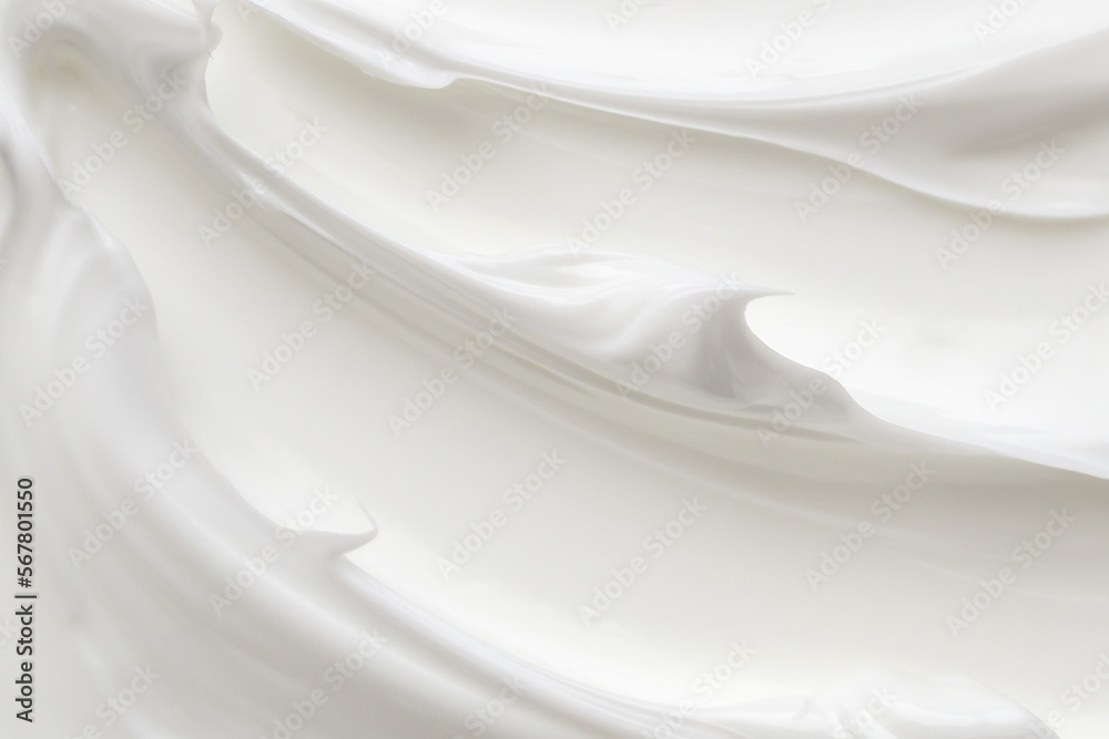 Obraz premium White lotion beauty skincare cream texture cosmetic product background