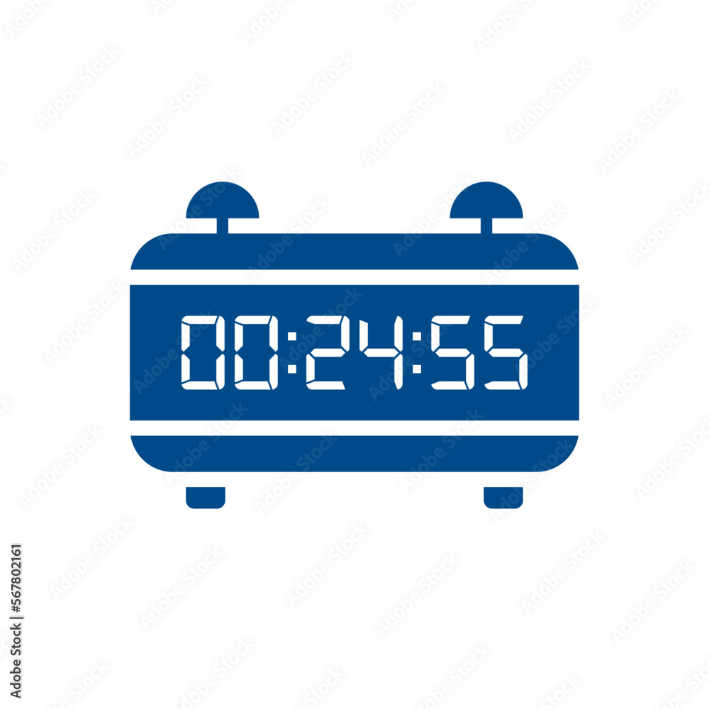 LED digital clock number isolated. Electronic figures for counter or calculator mockup interface design. LED digital clock number isolated. Electronic figures for counter or calculator mockup interface design.