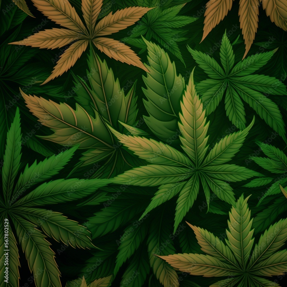 marijuana leaf background illustration