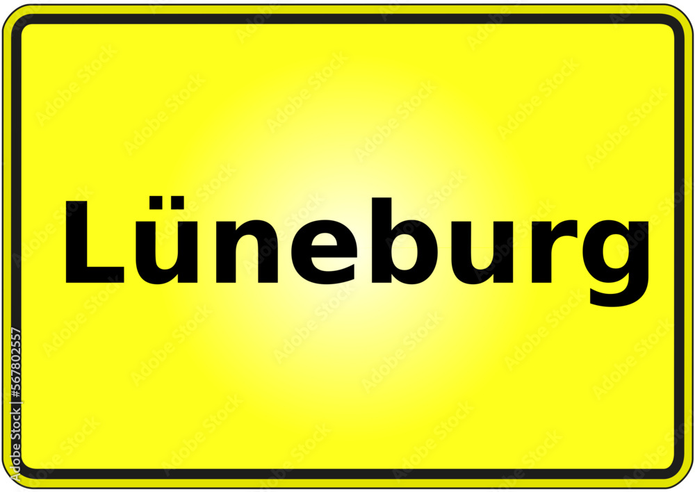 Stadteingangsschild Deutschland Stadt Lüneburg Stadteingangsschild Deutschland Stadt Lüneburg