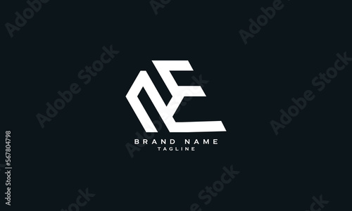 NFC, NEC, NLF, NLC, NE, Abstract initial monogram letter alphabet logo design