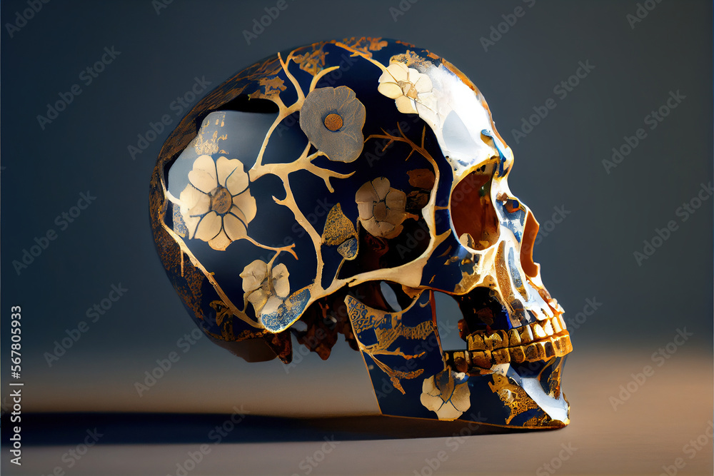 Broken Flower Skull (192.06) Broken Flower Skull (192.06)