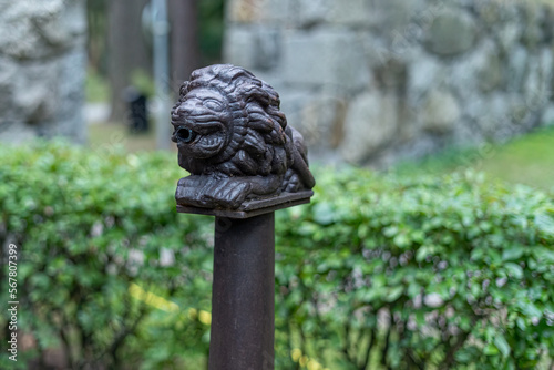 Lion water faucet at Skogskyrkogården (The Woodland Cemetery)