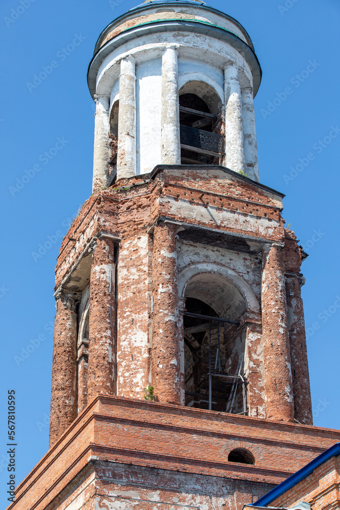 old red brick architecture temple tower