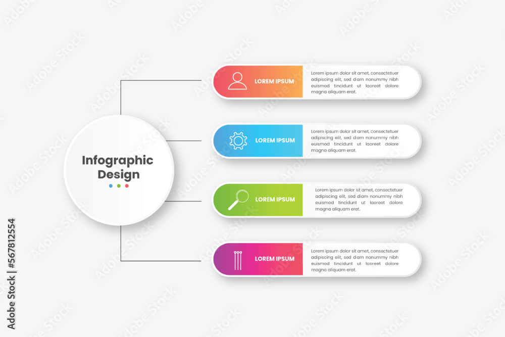 Business infographics template. Timeline with steps, label and icons Business infographics template. Timeline with steps, label and icons