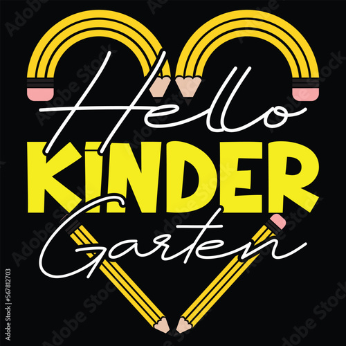 Hello Kinder Garten SVG T-shirt Design