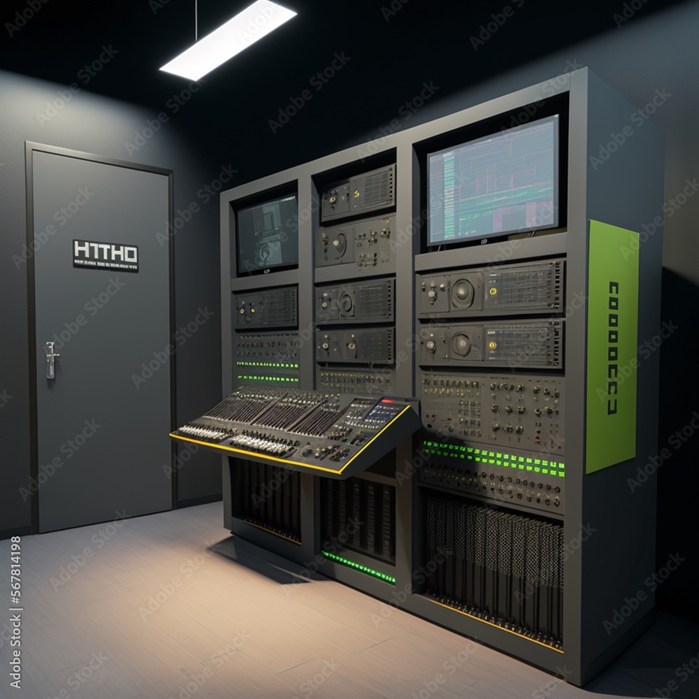 Hochleistung Server PC Raum mit extrem viel Petabyte Speicherplatz, ai generativ Hochleistung Server PC Raum mit extrem viel Petabyte Speicherplatz, ai generativ