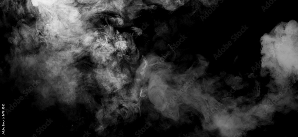 Fototapeta premium smoke abstract on black background 
