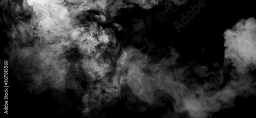 smoke abstract on black background 