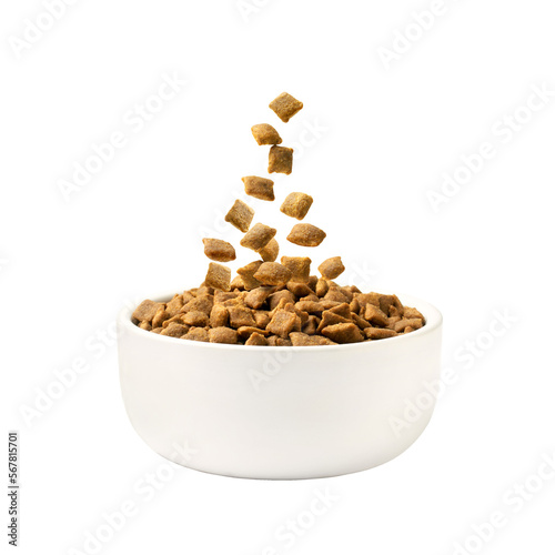 Dry food for cats and dogs in the form of squares