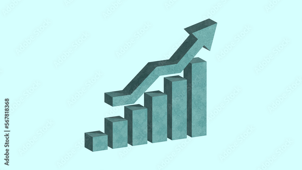 business graph with arrow business graph with arrow