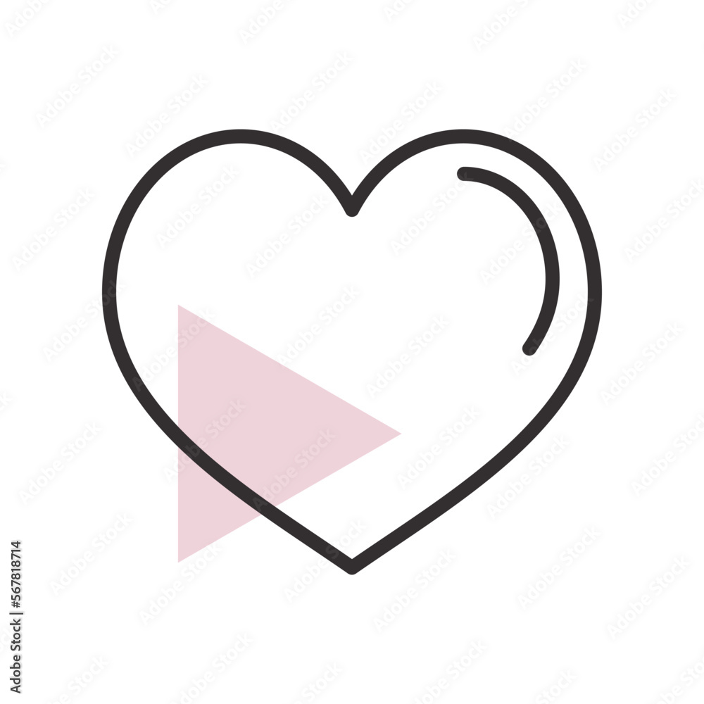 Heart vector icon. Love symbol Valentine Day Heart vector icon. Love symbol Valentine Day