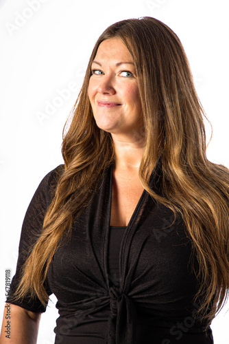 Forty year old blond woman