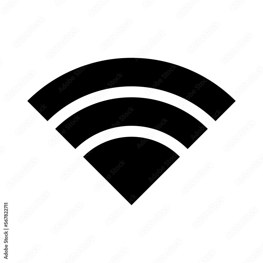 Wifi connection signal vector icon, wi-fi signal Wifi connection signal vector icon, wi-fi signal