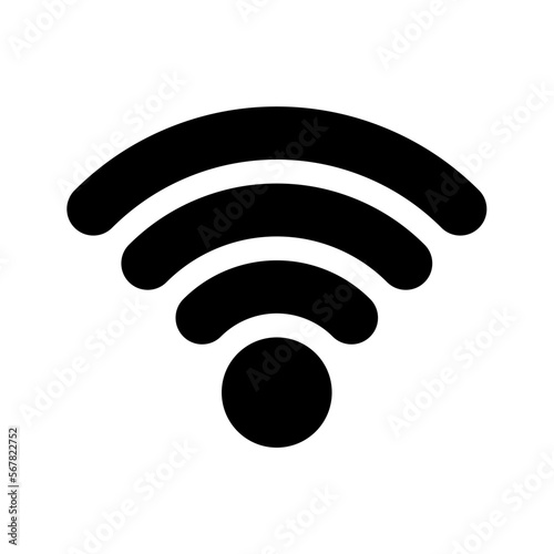 Wifi connection signal vector icon, wi-fi signal