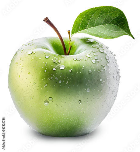 Tela Granny Smith sour apple isolated PNG