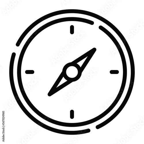 A�compass�is an instrument that you use for finding directions 