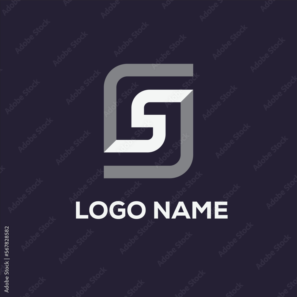Creative simple S logo design concept suitable for a company card, print, digital, id card, identity card, and other purposes Creative simple S logo design concept suitable for a company card, print, digital, id card, identity card, and other purposes