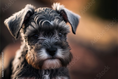 Miniature schnauzer puppy