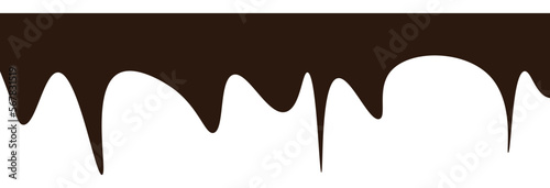 Chocolate drops background. Vector illustration.	