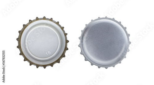 Stopper from a bottle beer isolated on a transparent background