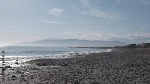  view of the TOYO beach in RETAMAR in Almeria Spain photo