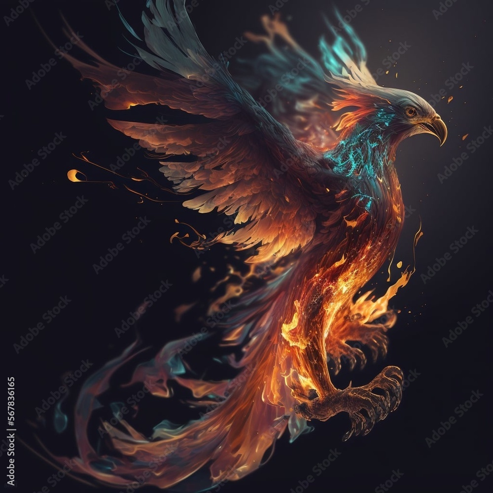 Obraz premium Flying Phoenix