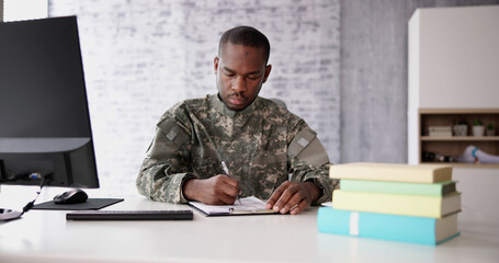 Military Student Education. Army Soldier Veteran