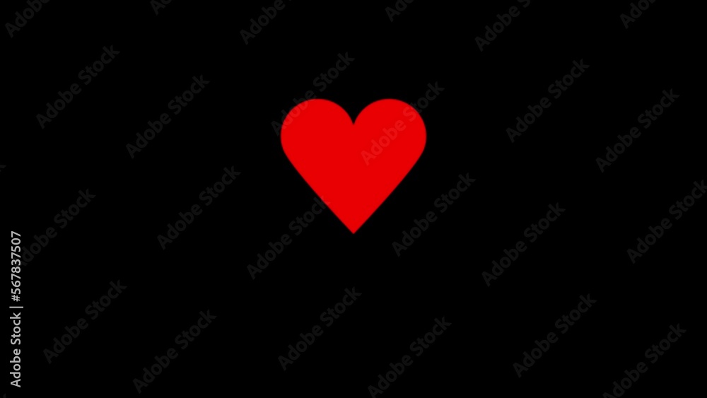 Red 2d heart beats. Animation of a static heart with a transparent background motion design. Red heart. Romantic background. Love wedding on Valentine's Day 4k. Red 2d heart beats. Animation of a static heart with a transparent background motion design. Red heart. Romantic background. Love wedding on Valentine's Day 4k.