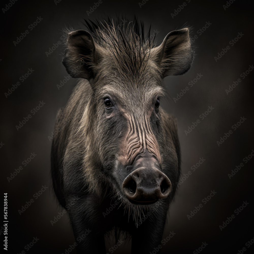 Common Warthog Portrait Common Warthog Portrait