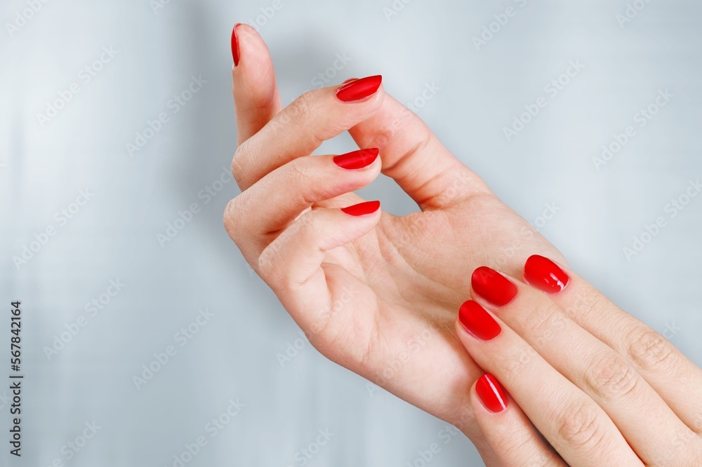Female hand with beautiful manicure nails Female hand with beautiful manicure nails