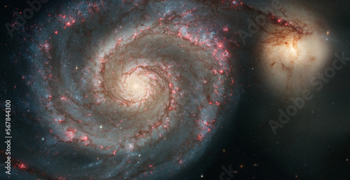 Fototapeta Naklejka Na Ścianę i Meble -  Deep space and galaxy nebulae, stars outside our solar system, wondering through the cosmos astrononomy, elements of this image are furnished by hubble and nasa