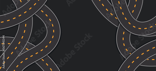 sfondo, strada, autostrada, linee di mezzeria,