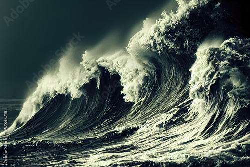 massive waves like a tsunami