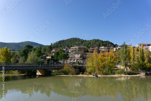 Landscape of the new area of the town of Suria in Catalonia photo