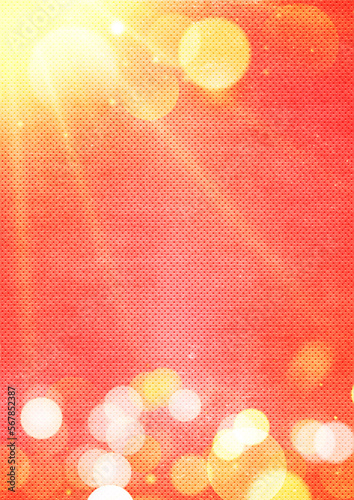 Orange bokeh vertical background banner template for social media, promotions, advertisement, event, banner, poster, anniversary, party, celebration and vatious design works photo