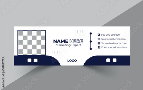 Elegant, Corporate, Minimal email signature, Flat Mail template, or email footer and personal Business Mobile Corporate EMAIL signature design,Creative business e
mail signature template or email foot