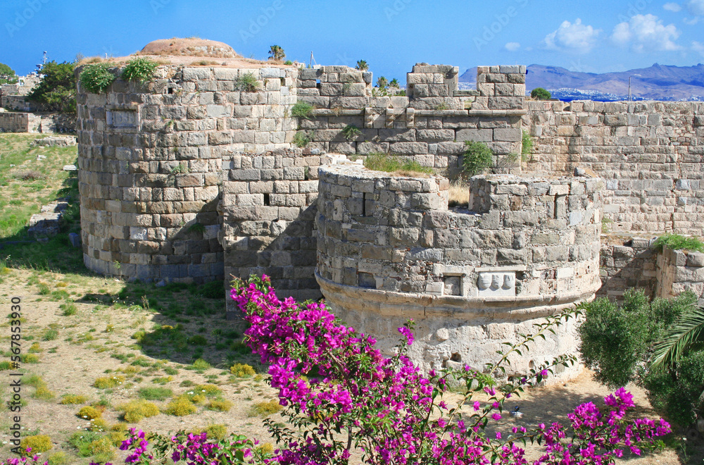Fototapeta premium Greece. Kos island. The castle