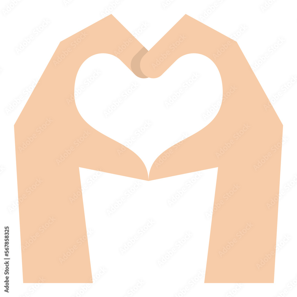 Fototapeta premium love hands heart kind charity