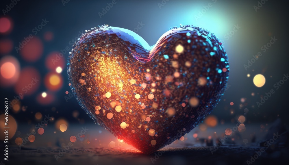Valentine Heart Decorative Background Valentine Heart Decorative Background