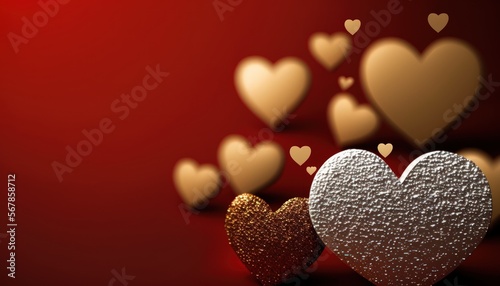 Valentine Heart Decorative Background