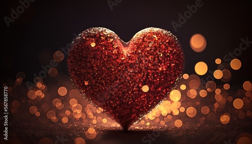 Valentine Heart Decorative Background